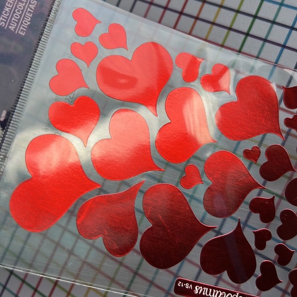3/15$ 41 pcs Sticko Heart Foil Stickers - Picture 4 of 8